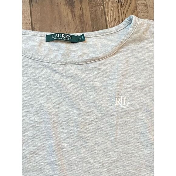 Womens Ralph Lauren Green tag long sleeve gray shirt top Soft size small - Picture 2 of 8